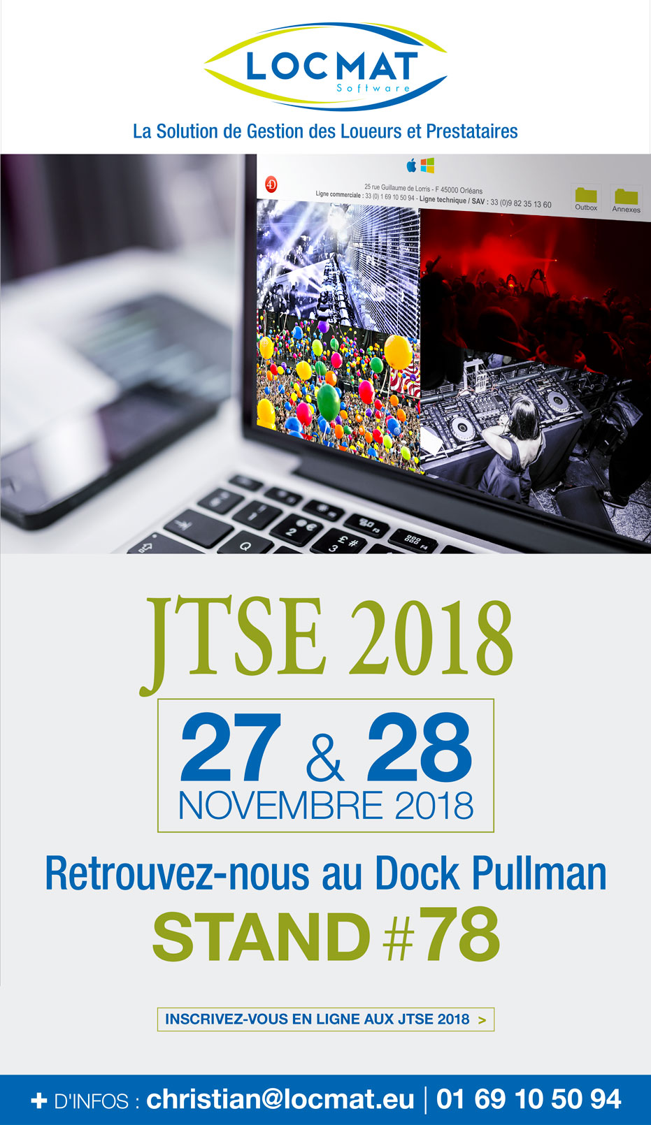 RDV aux JTSE 2018 Stand #78