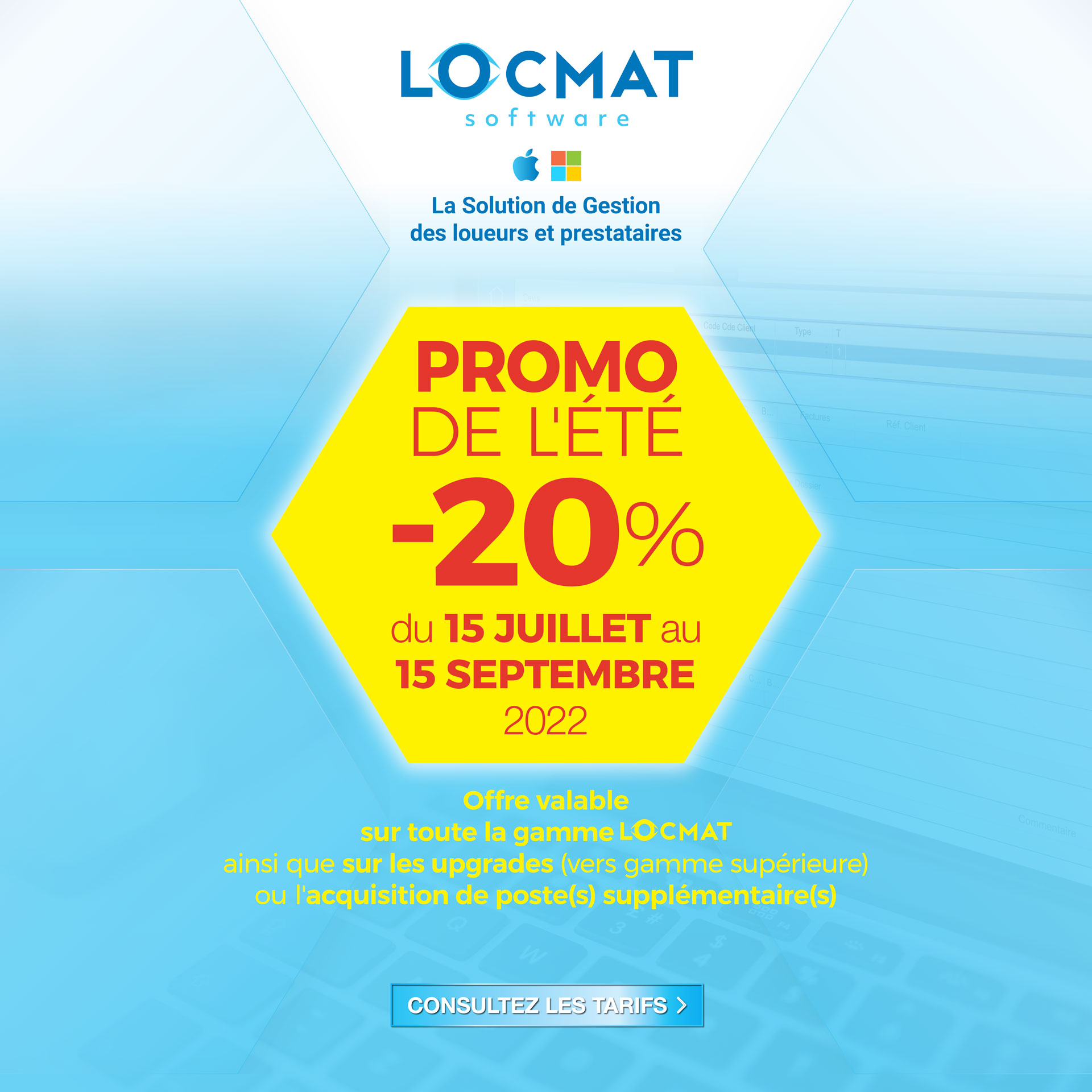 Consultez les tarifs spécial Promo